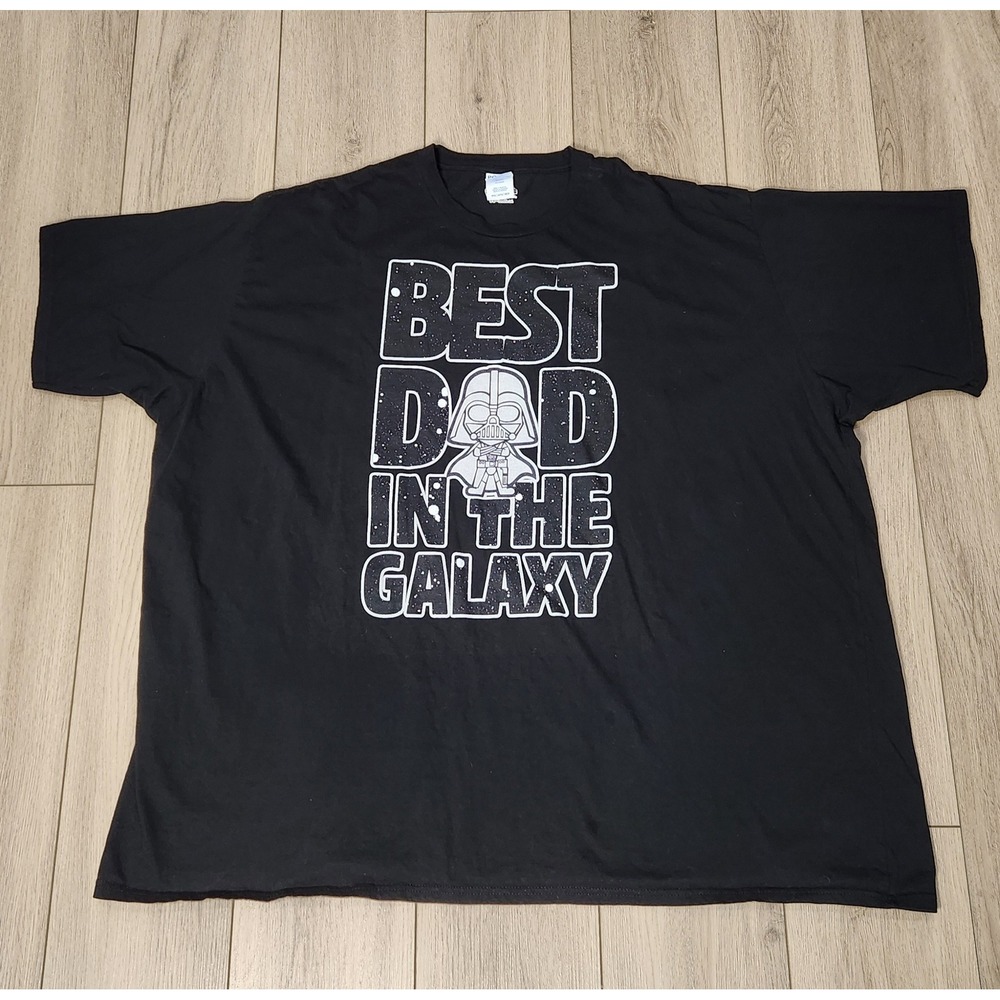 Star Wars Best Dad Darth Vader Graphic T-Shirt Black Mens 6XL Father's Day Gift